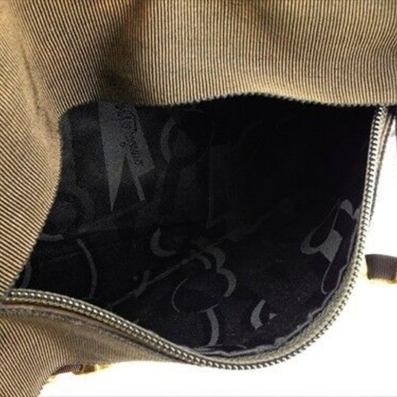 Salvatore Ferragamo Tote bag Vera Brown canvas Woman unisex Authentic Used G1330 - Picture 7 of 8